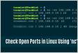 How To Scan A Remote Host For Open Ports Linux Tip